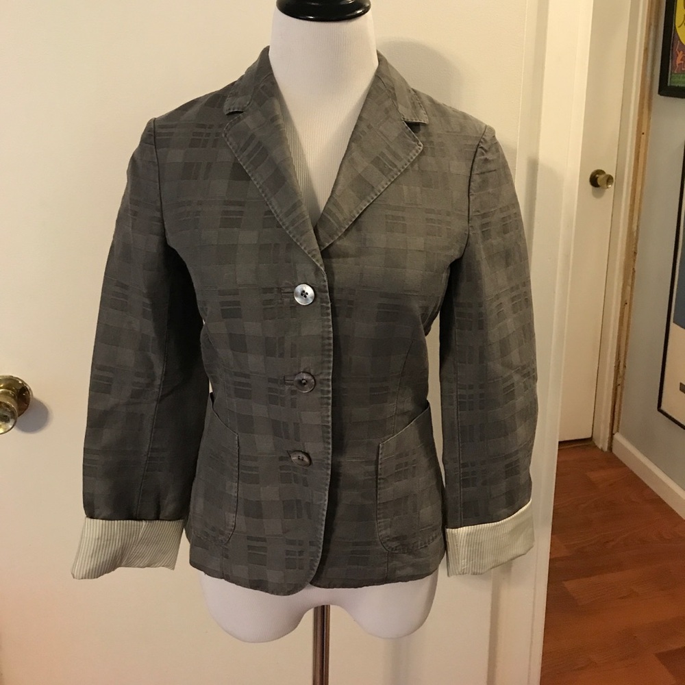 Le murais take it as it is gray blazer